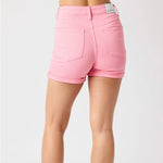 Judy Blue Pink High Waist Stretchy Shorts