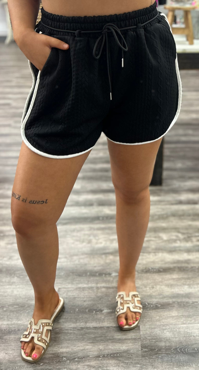 Kennedy Black/White Shorts