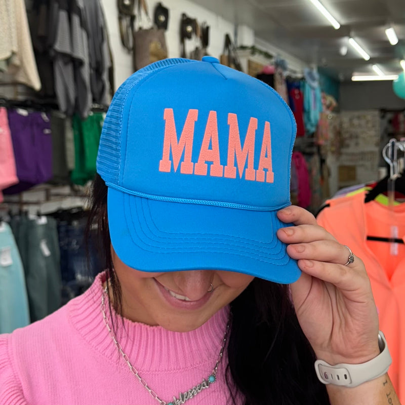 Blue Mama Trucker Hat