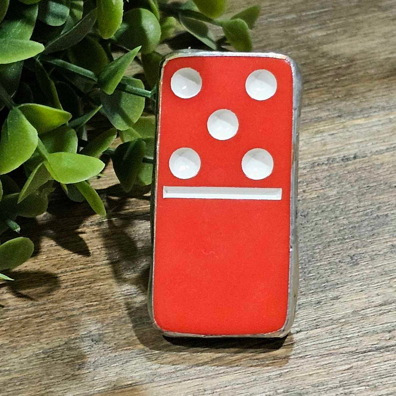 Dominos For Life Red 5/0 Ring