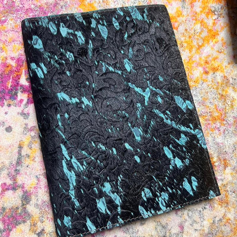 KIG Large Journal - Black Turq Floral