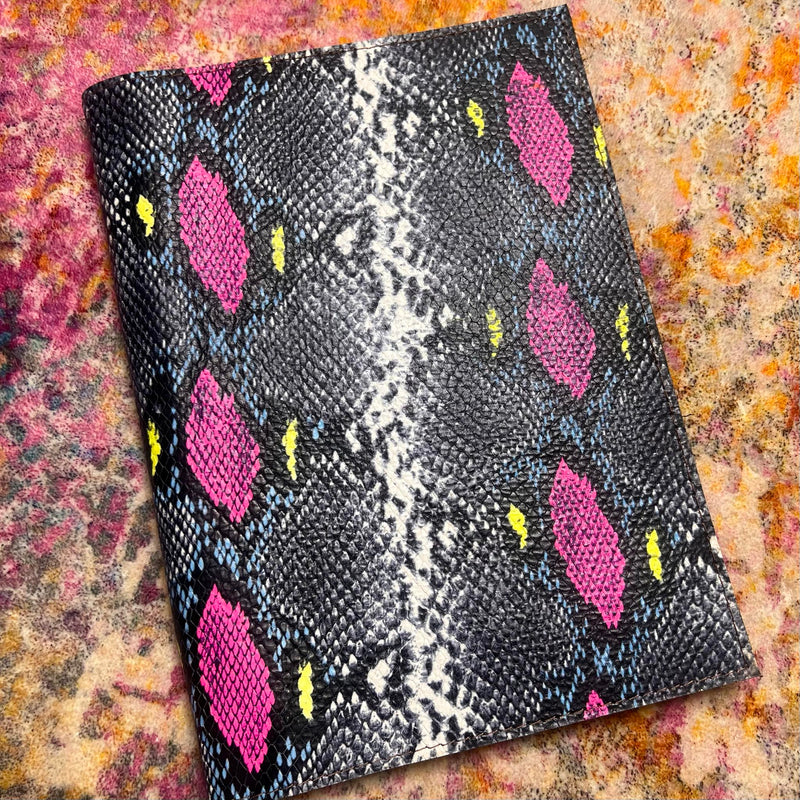 KIG Large Journal - Grey Pink Python