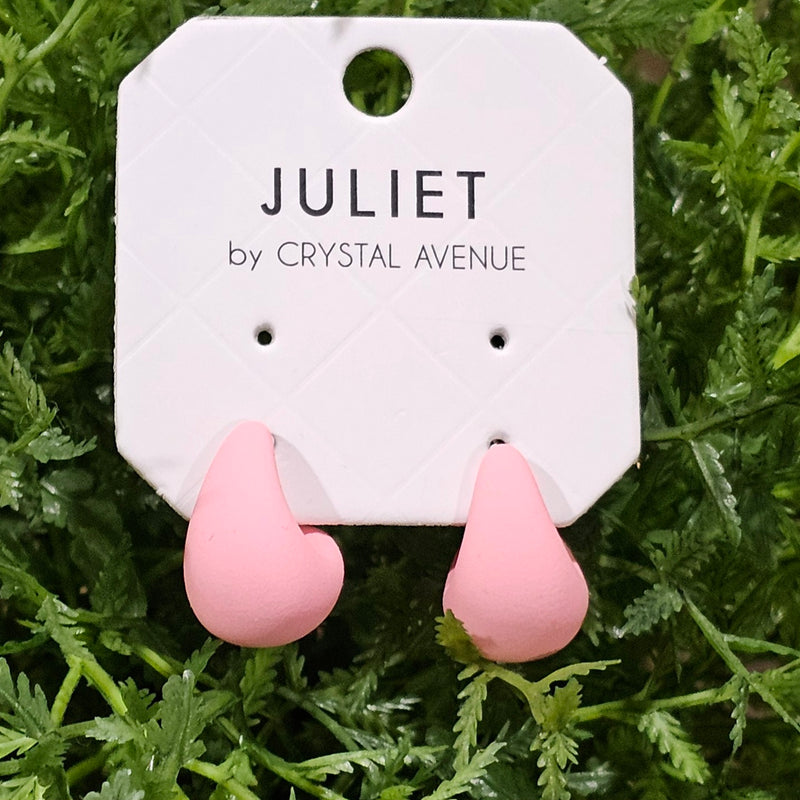 Pink Juliet Small Drop Earrings