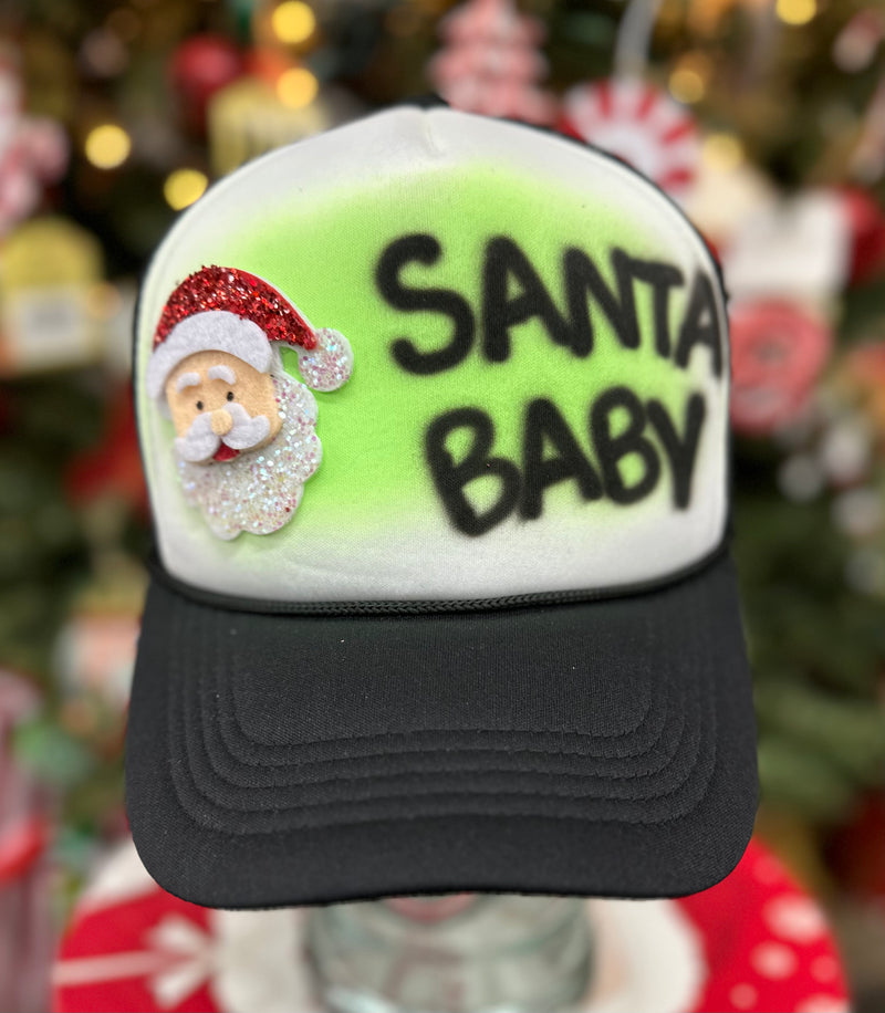 Black Santa Baby Trucker Hat