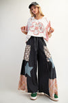 Easel Patchwork Palazzo Pants