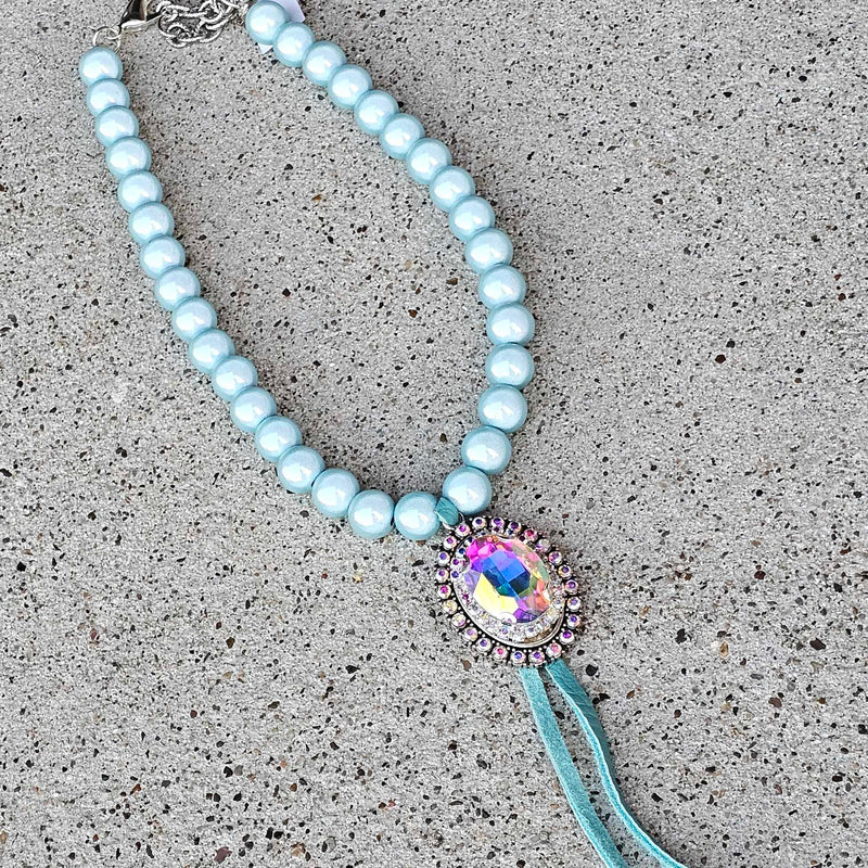 SL Miracle Bead Necklace - Baby Blue