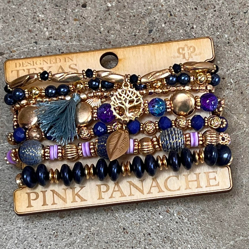 PP Sapphire Charm Bracelet Set