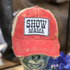 Show Mama Red Wash Brim Hat