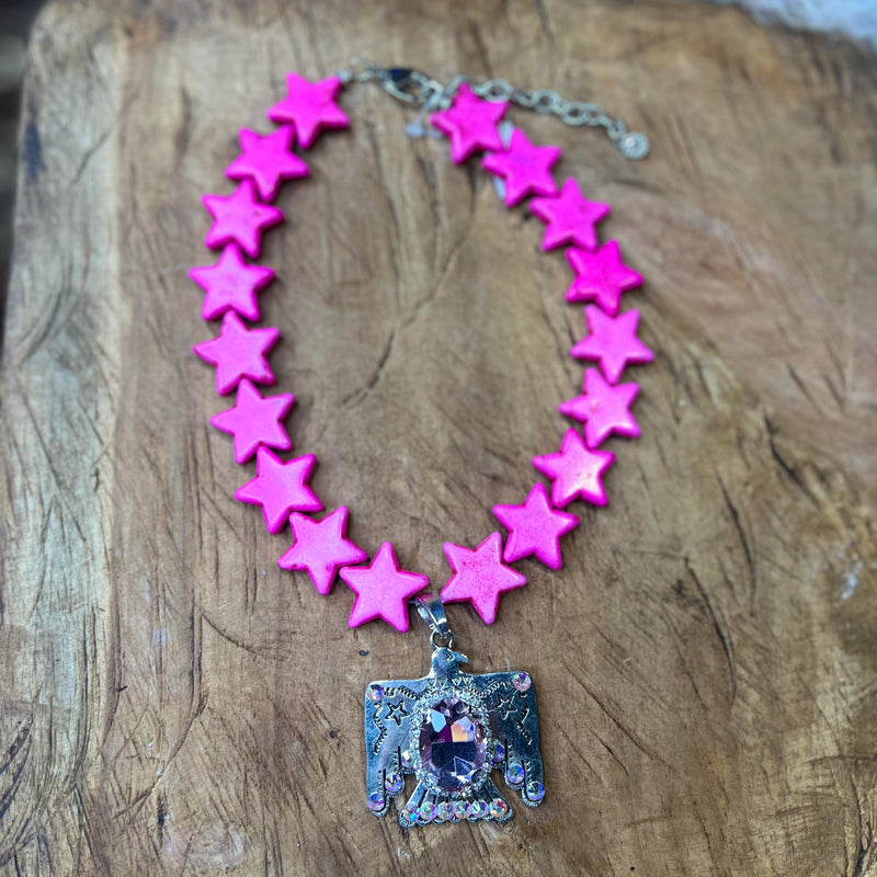 SL Pink Star Freebird Necklace
