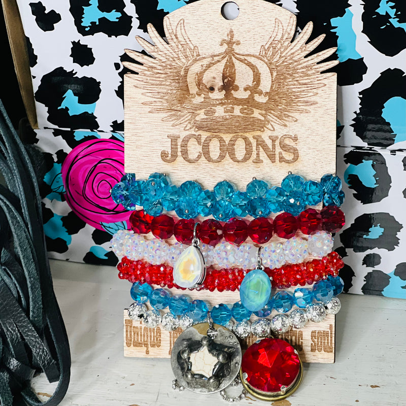 JCOON Patriot Star Bracelet Set