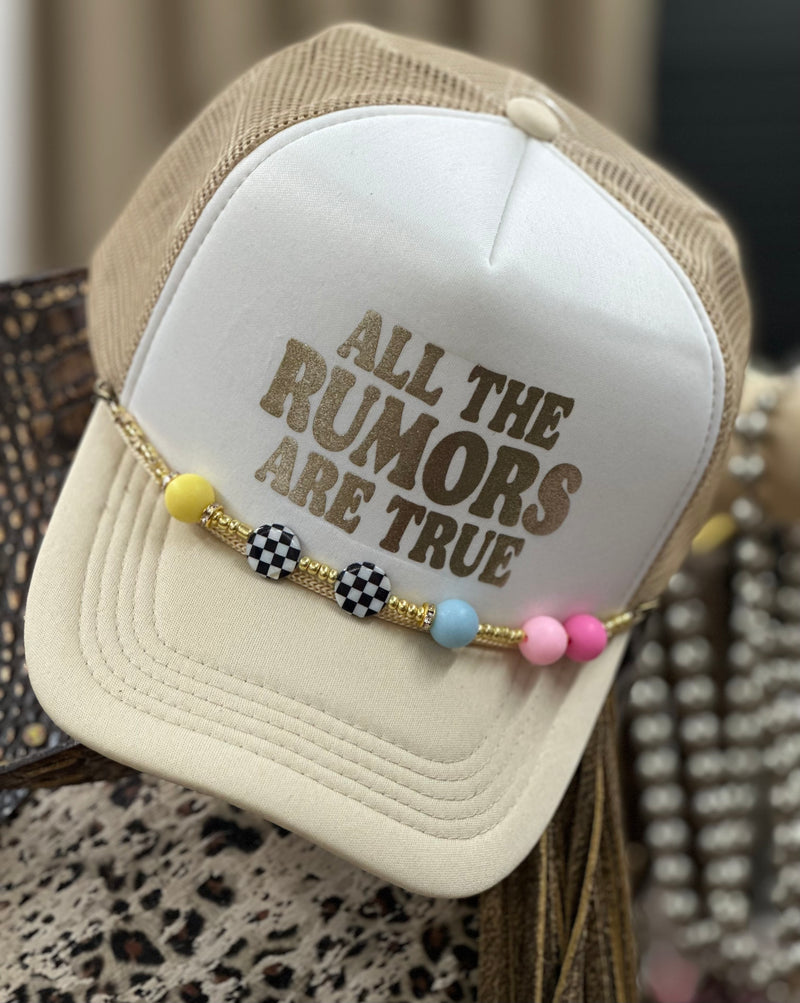 Gold All the Rumors are True Trucker Hat