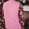 JL DB- Twila Quilted Tie Vest- Pink