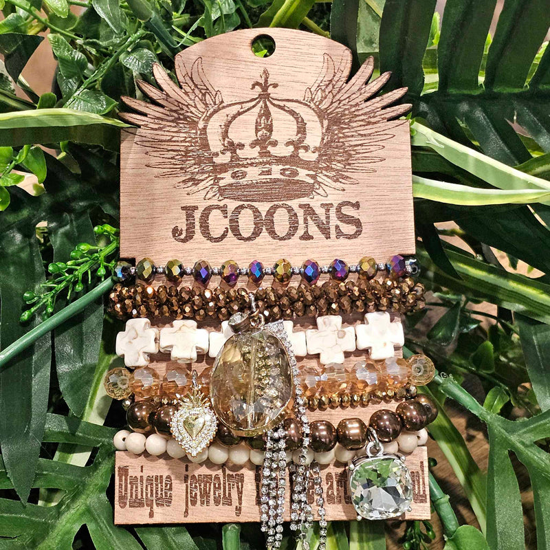 JCOON Bronze Beauty Stack Bracelet