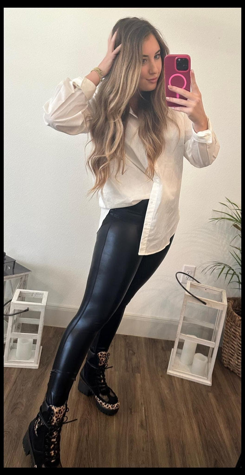 Moon Ryder Faux Leather Leggings