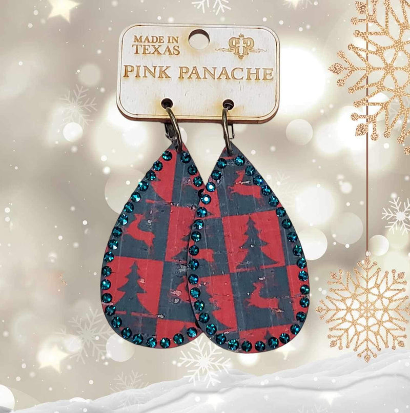 PP Christmas Cork Earrings