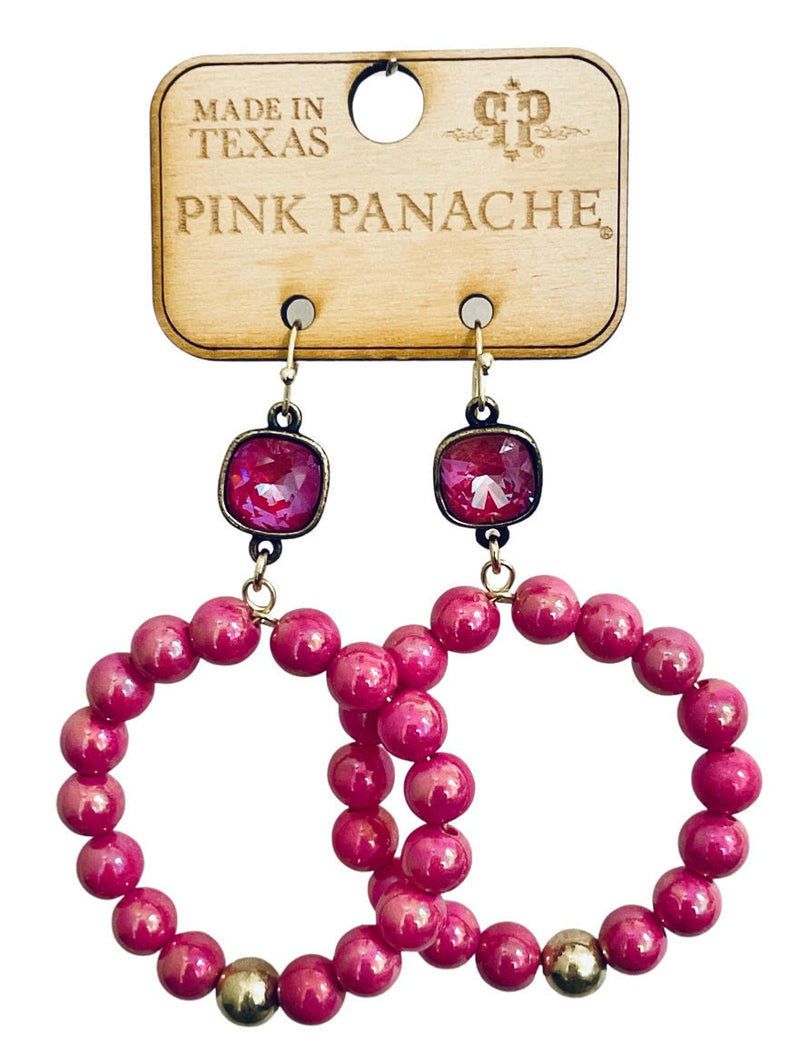 PP Metallic Pink Earrings