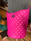 MJ Pink Quilted Bucket bag