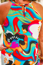Cozumel Abstract Maxi Dress