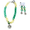 SL Game Day Link Necklace - Green and Yellow