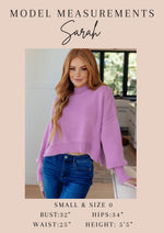 STB Lizzy Flutter Sleeve Top in Lavender and Hot Pink Filigree