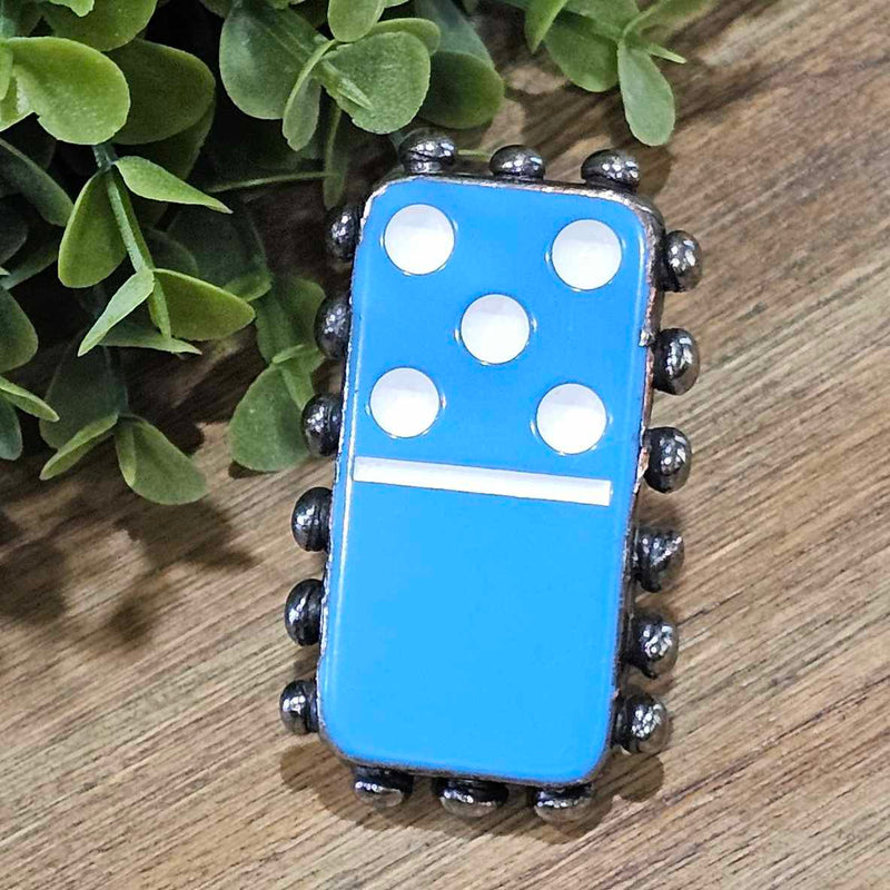 Dominos For Life Blue 5/0 Ring