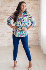 STB Little Lovely Blouse in Neon Floral