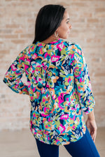 STB Little Lovely Blouse in Neon Floral