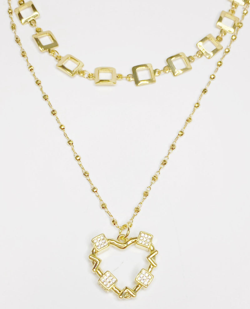 Melania Clara Be Loved Gold Necklace